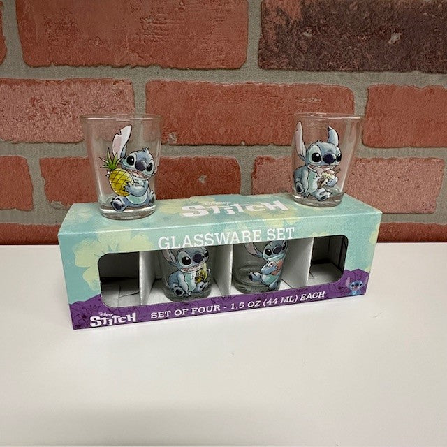 Glass Set - Lilo And Stitch 4pc - 1.5 oz-hotRAGS.com