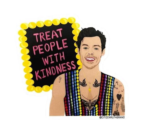 Sticker - Harry Styles Treat People with Kindness-hotRAGS.com