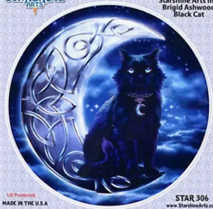 Sticker Blackcat Moon-hotRAGS.com