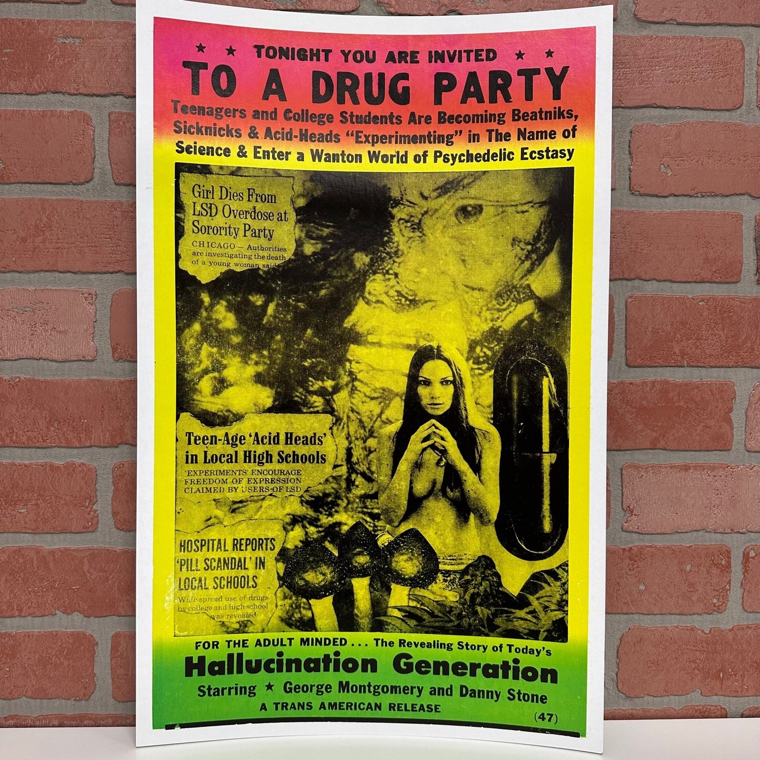 Concert Poster - To A Drug Party-hotRAGS.com