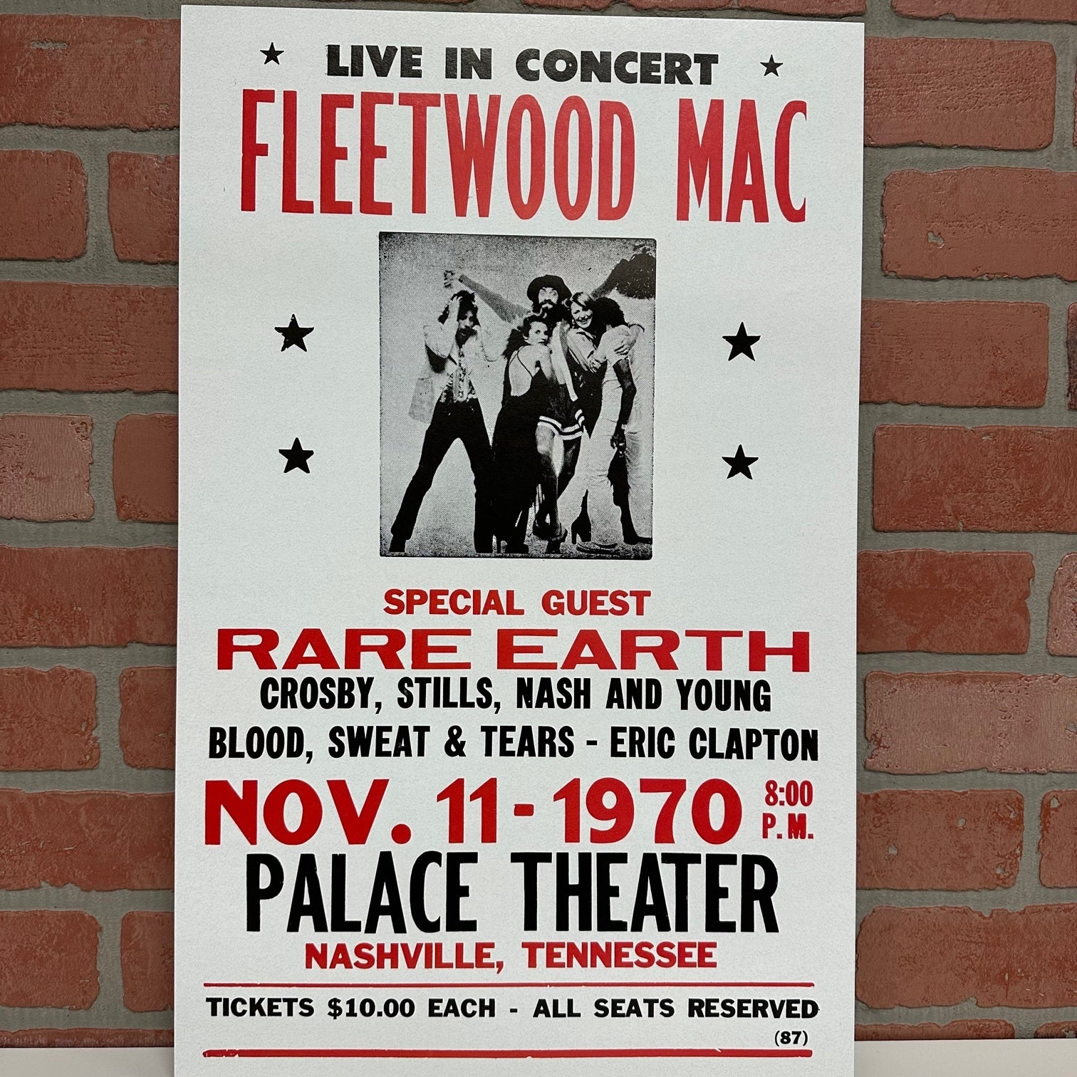 Concert Poster - Fleetwood Mac-hotRAGS.com