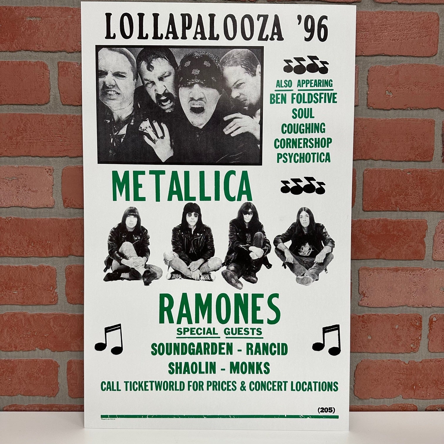 Concert Poster - Metallica and The Ramones-hotRAGS.com