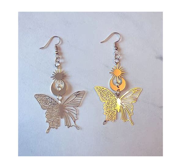 Celestial Butterfly Earrings-hotRAGS.com