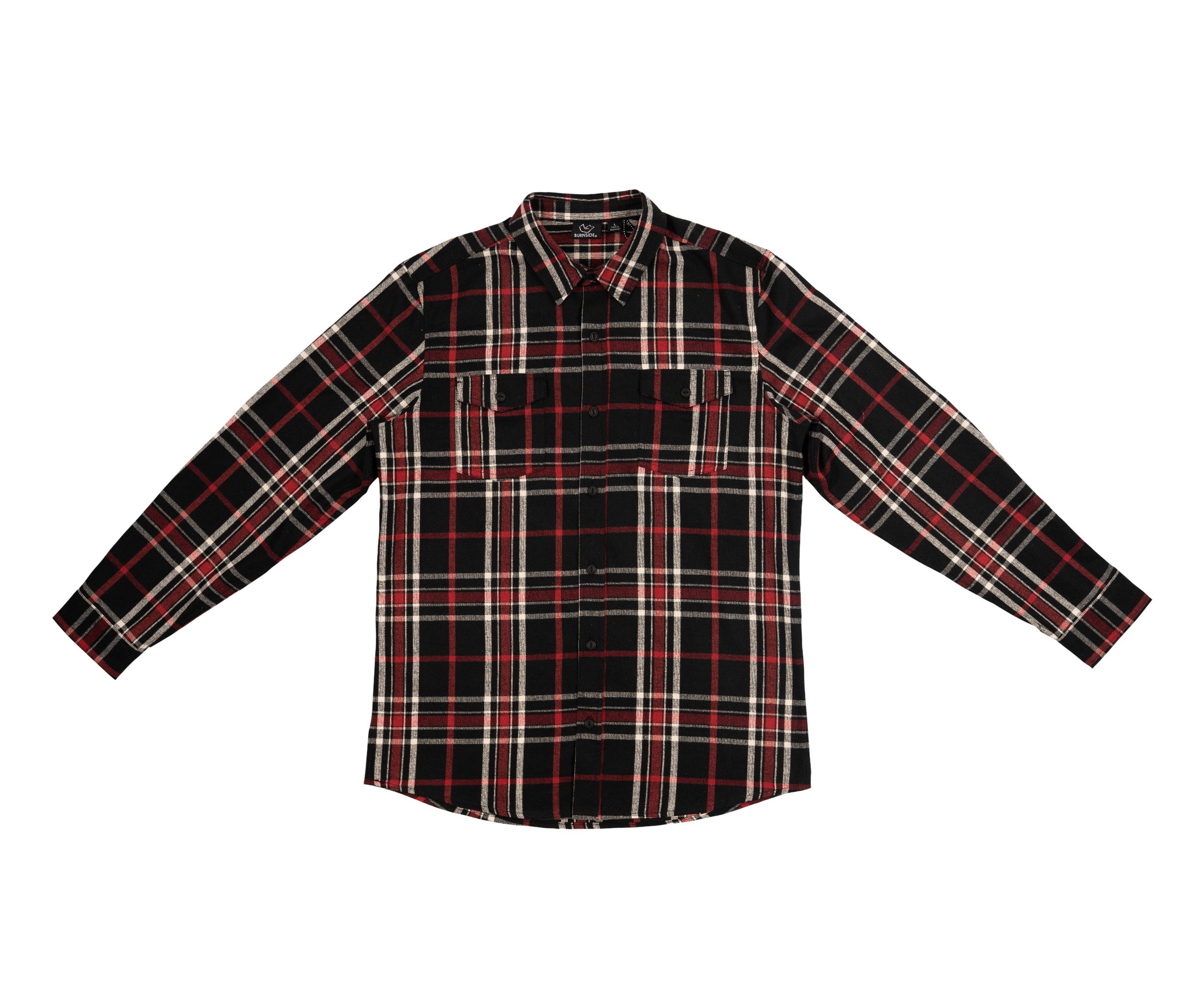Flannel Shirt - Black & Red-hotRAGS.com