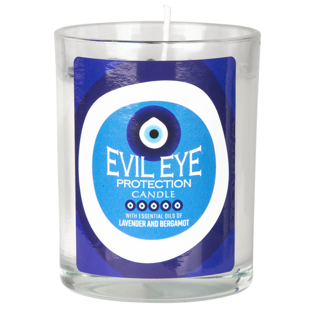Candle - Evil Eye Glass Amulet Jar-hotRAGS.com