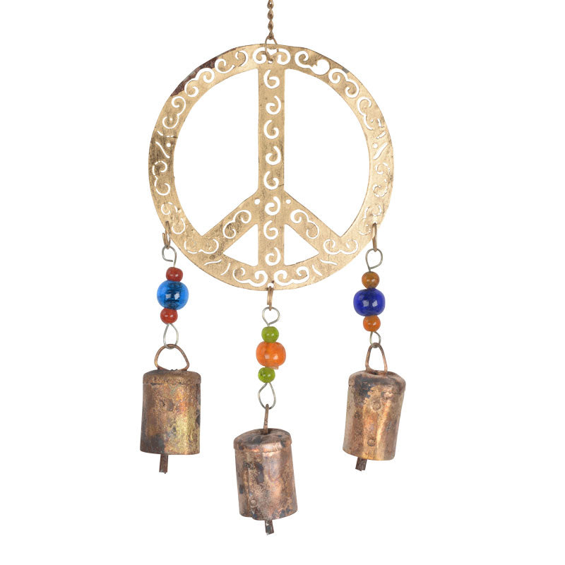 Windchime Peace Recycled 14"x5-hotRAGS.com