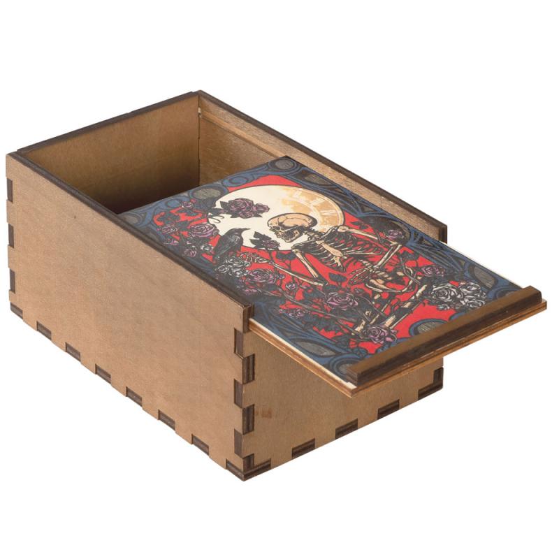 Skeleton Tarot Card Box - 6"x3.7-hotRAGS.com