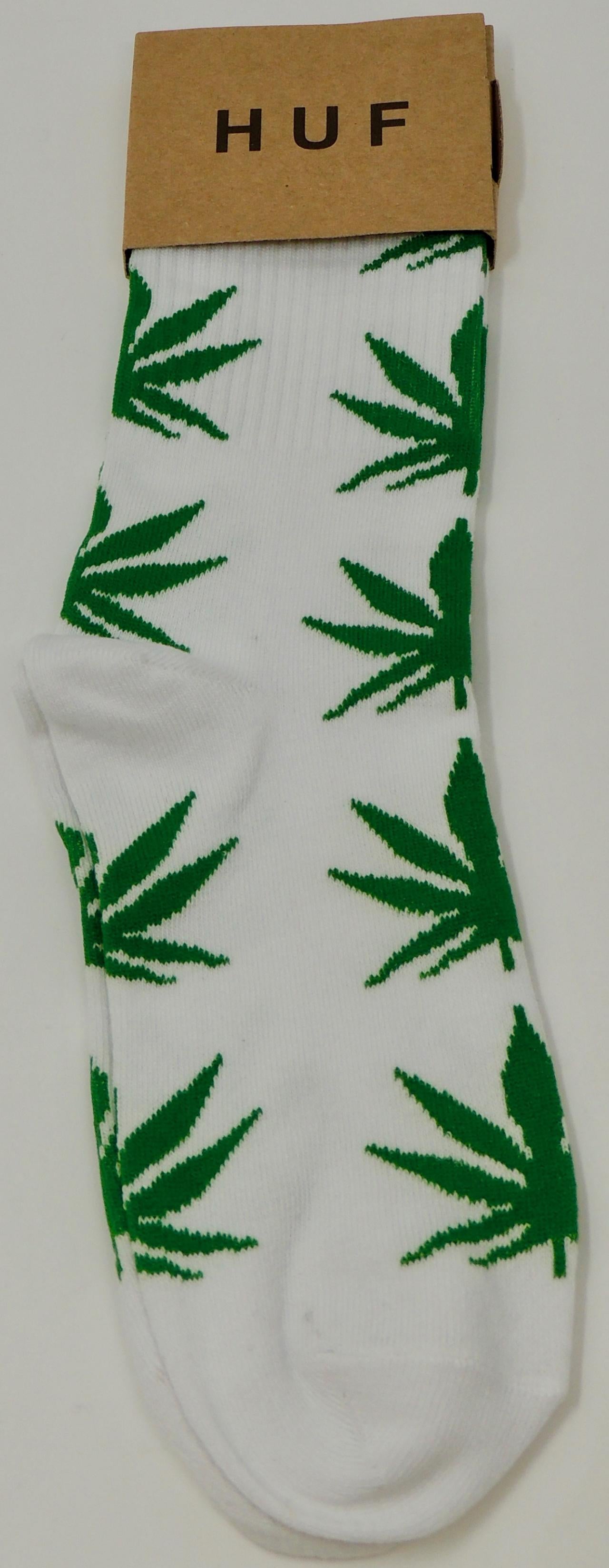 Socks Leaf White Green-hotRAGS.com