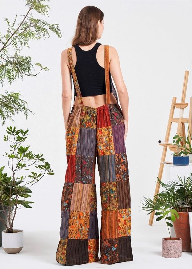 Overalls - Patch Wide Leg Shroom - Unique-hotRAGS.com