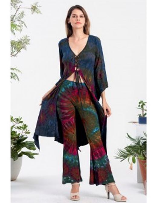 Cardigan - Tie Dye 3/4 Sleeve - Unique-hotRAGS.com