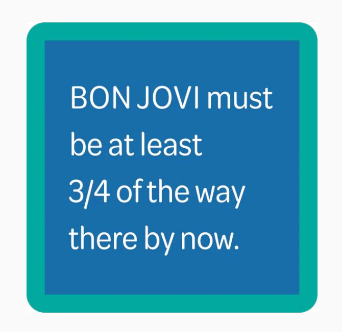 Coaster - Bon Jovi-hotRAGS.com