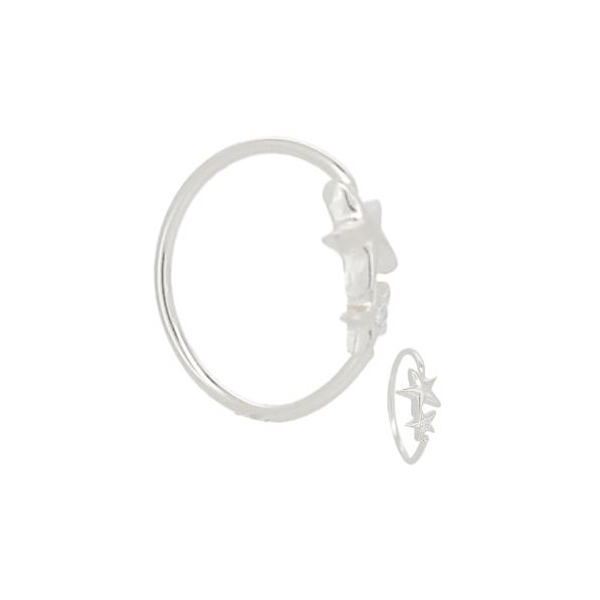 Nose Ring - Silver Stars-hotRAGS.com