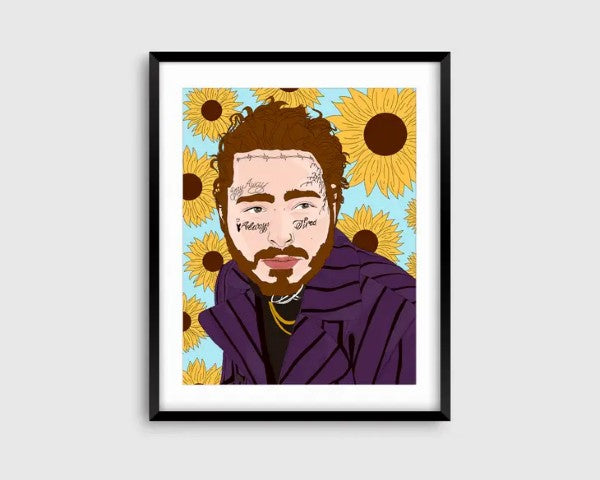 Wall Art - Post Malone - 8x10-hotRAGS.com