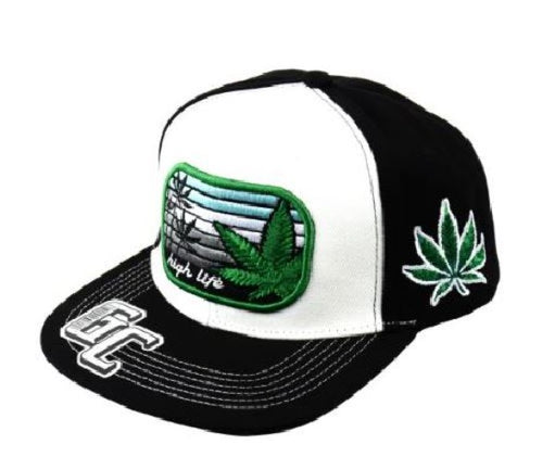 Hat - Snapback "High Life Weed Leaf" Hat Embroidered-hotRAGS.com