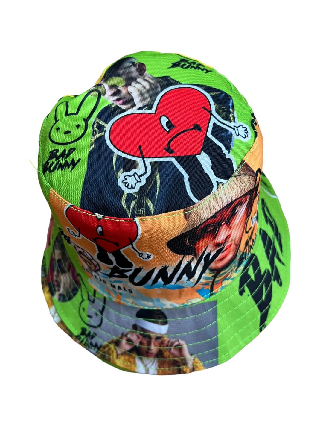 Bucket Hat - Bad Bunny - Green-hotRAGS.com