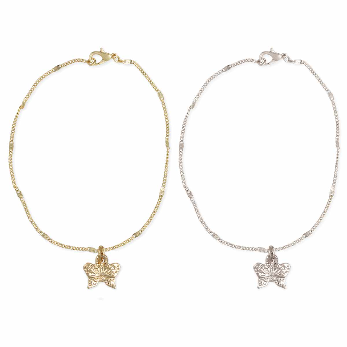 Fly High Butterfly Charm Anklet-hotRAGS.com