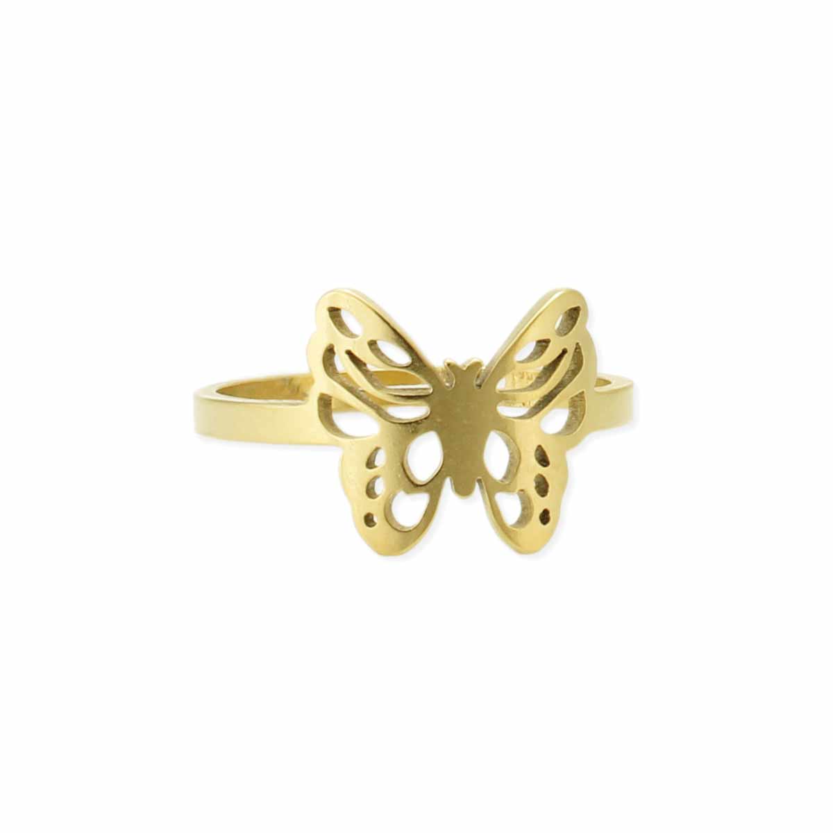 Ring - Butterfly Cutout- Gold-hotRAGS.com