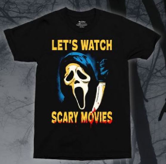 T SHIRT - Ghostface Let's Watch Scary Movies-hotRAGS.com