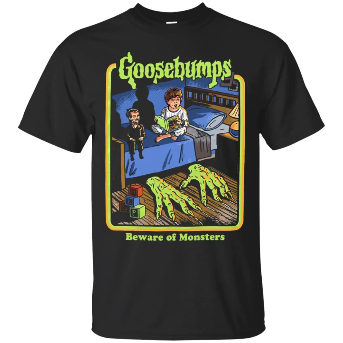 T SHIRT - Goosebumps - Beware of The Monster-hotRAGS.com