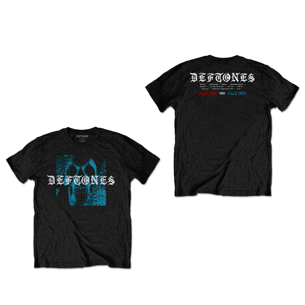 T-Shirt - Deftones Static Skull-hotRAGS.com