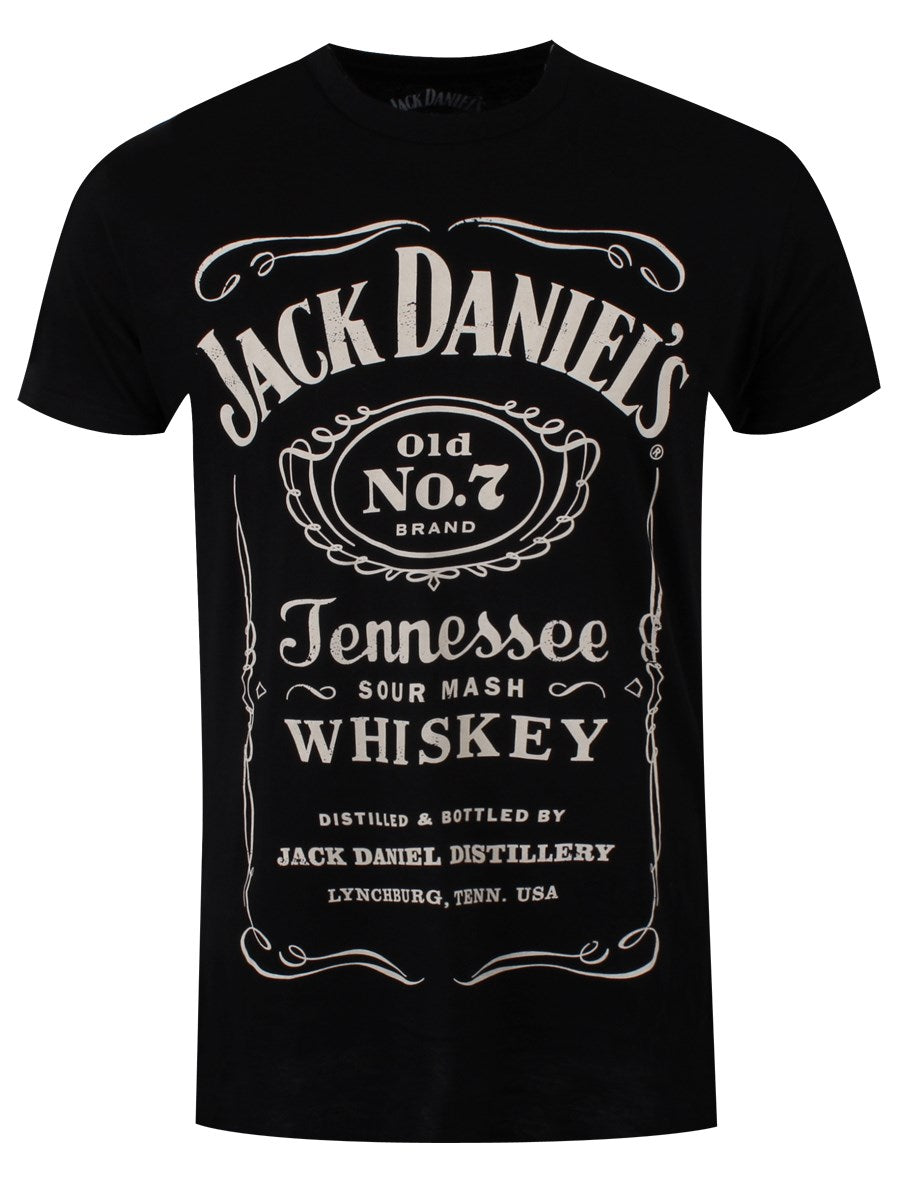 Tshirt Jack Daniels Label Black-hotRAGS.com