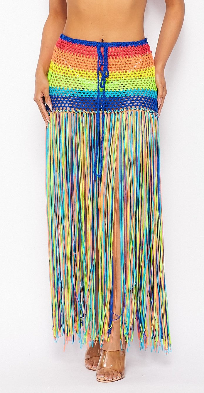 Skirt Rainbow Crochet-hotRAGS.com