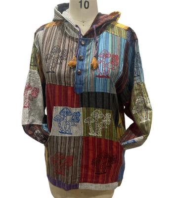 Hoody - Patch Mushroom Butterfly - Unique-hotRAGS.com