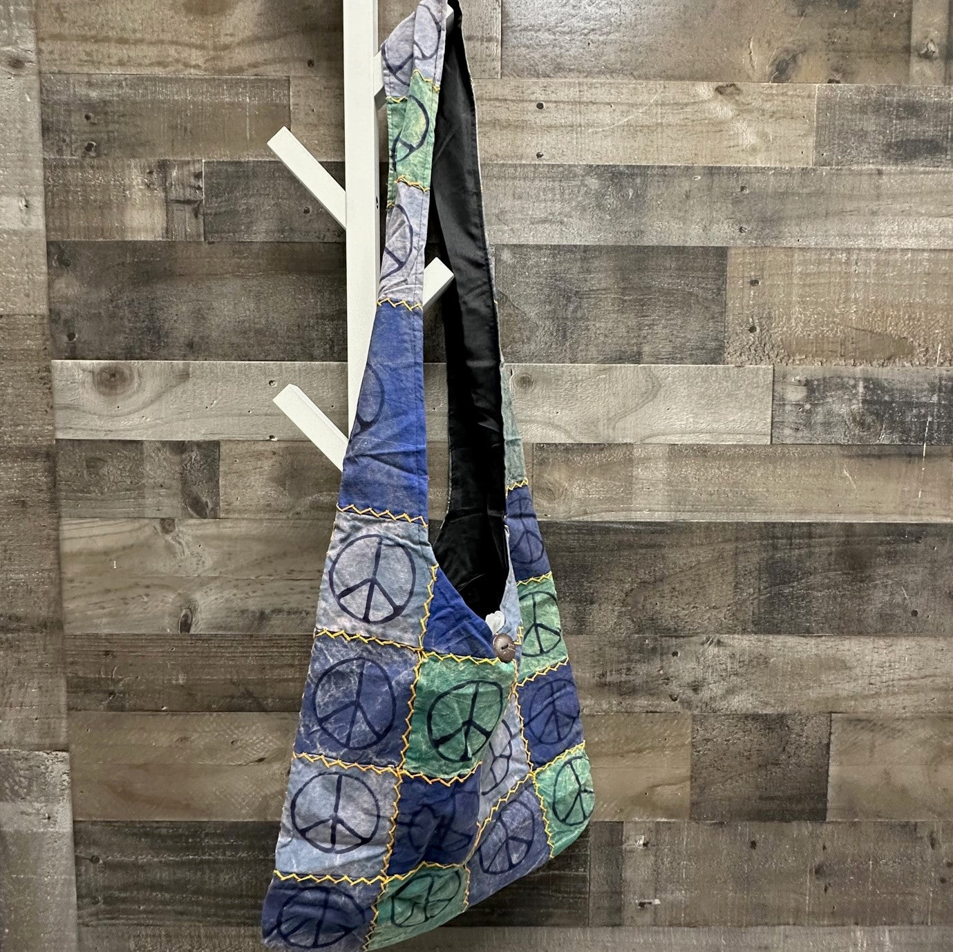 Bag - Peace Patchwork Blue Green-hotRAGS.com