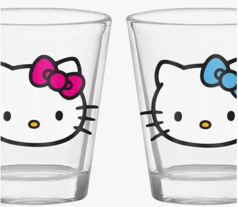 Mini Hello Kitty 4pc Glass Set-hotRAGS.com