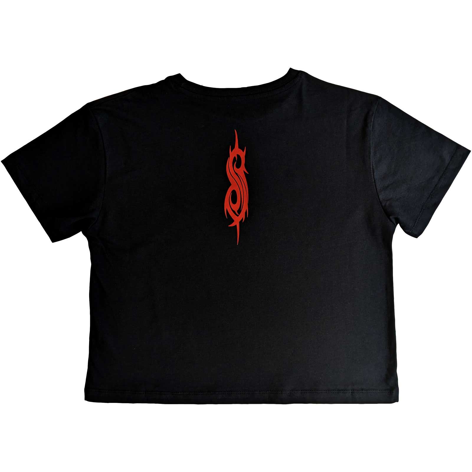 Slipknot Ladies Crop Top: Band Frame (back Print)-hotRAGS.com