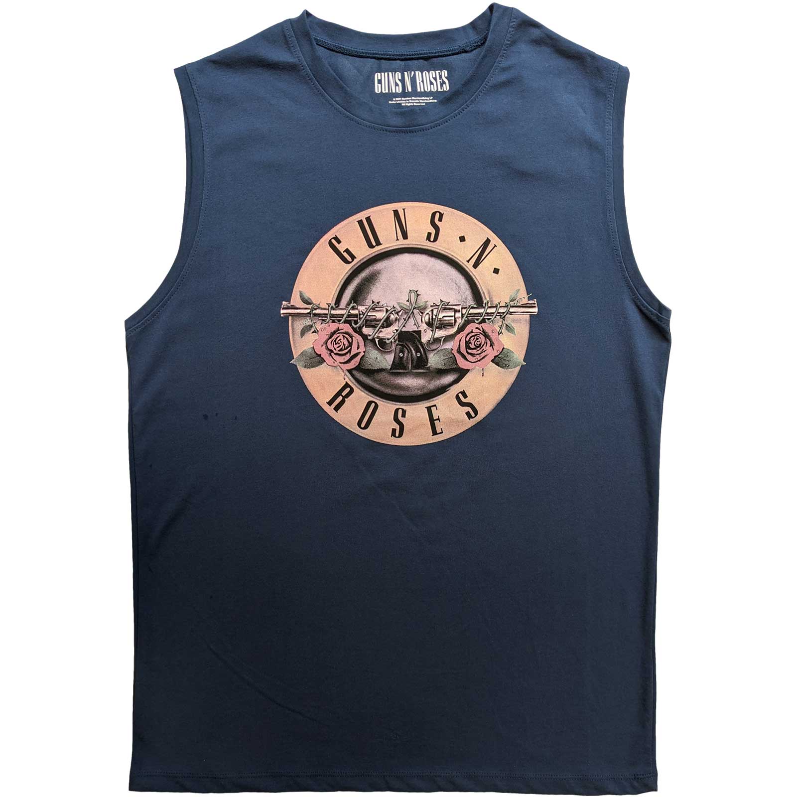 GUNS N' ROSES UNISEX Sleeveless Cut-Off Shirt: CLASSIC LOGO-hotRAGS.com