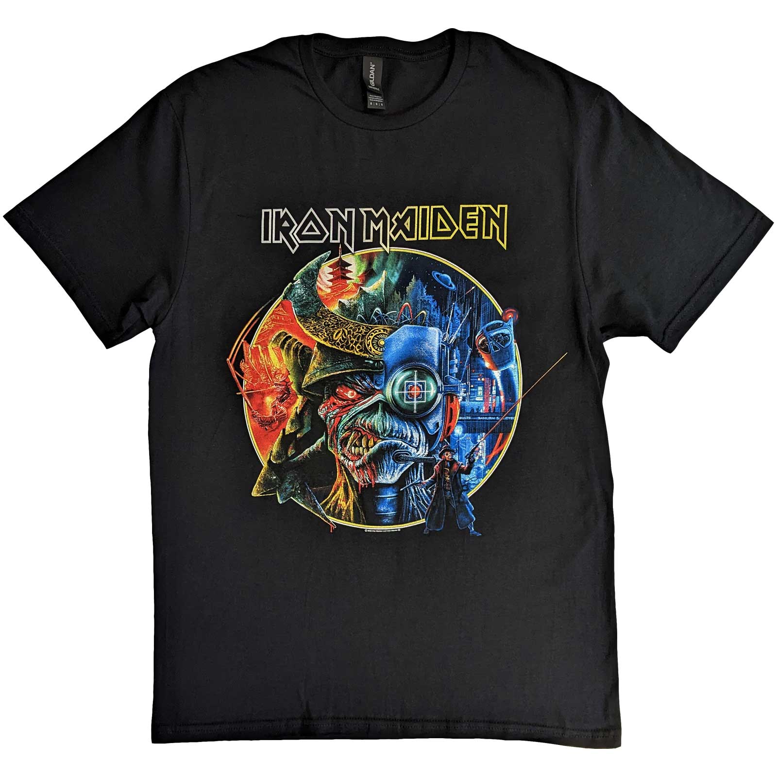 Iron Maiden Unisex T-shirt: The Future Past Tour '23 Circle Art-hotRAGS.com