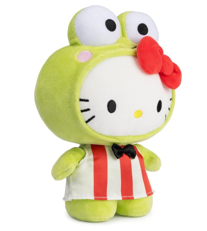 Sanrio Hello Kitty Keroppi Plush Toy, Premium Stuffed Animal for Ages 1 and Up, Green, 9.5"-hotRAGS.com