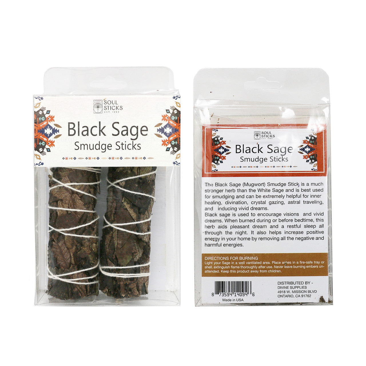 Sage - Black 2pc 4" In Box-hotRAGS.com
