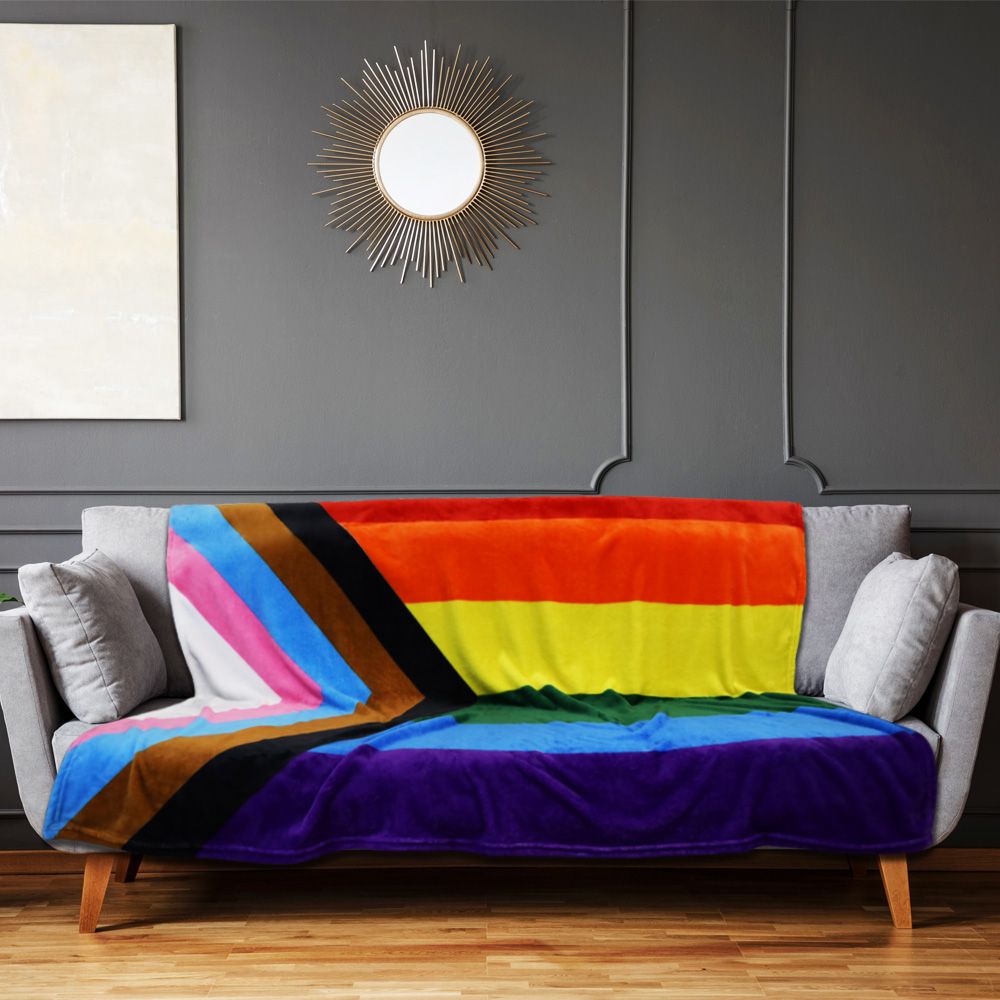 Progress Pride Soft Plush 50x60in Blanket-hotRAGS.com