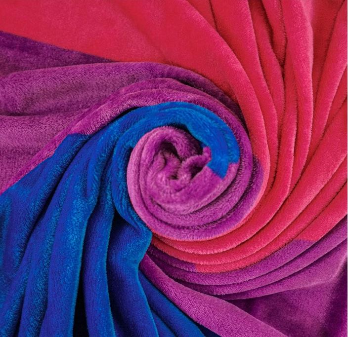 Pride Bisexual Super Plush Blanket - 50x60 Soft Throw Blanket-hotRAGS.com