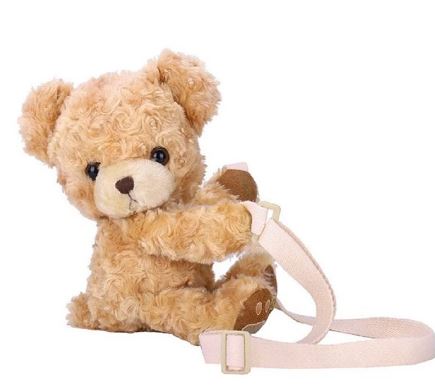 Plush Teddy Bear Crossbody Purse / Bag-hotRAGS.com