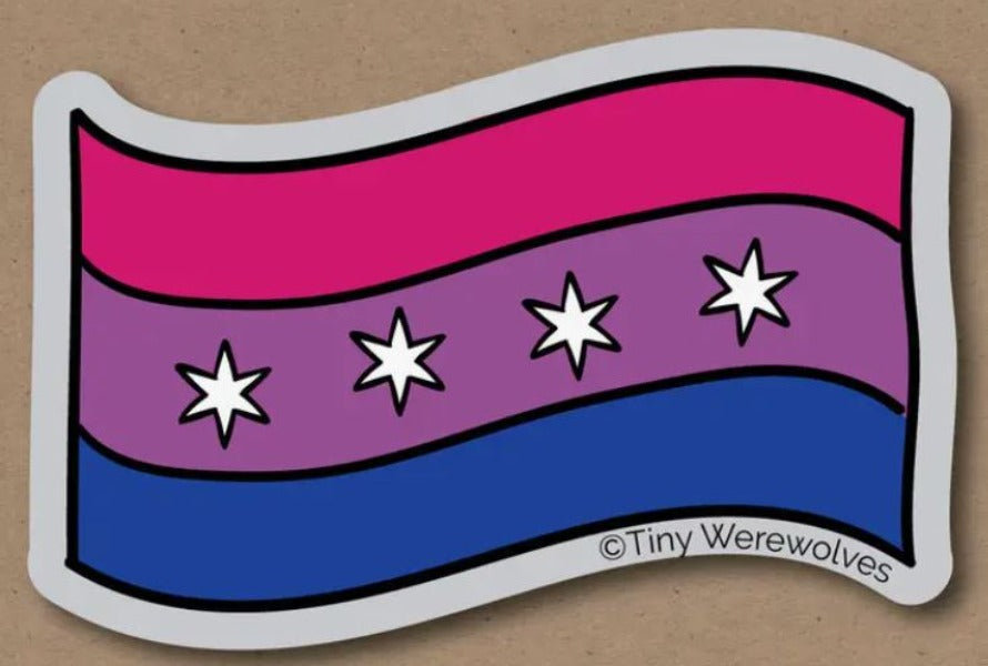 Sticker - Chicago Bisexual - 3inch-hotRAGS.com