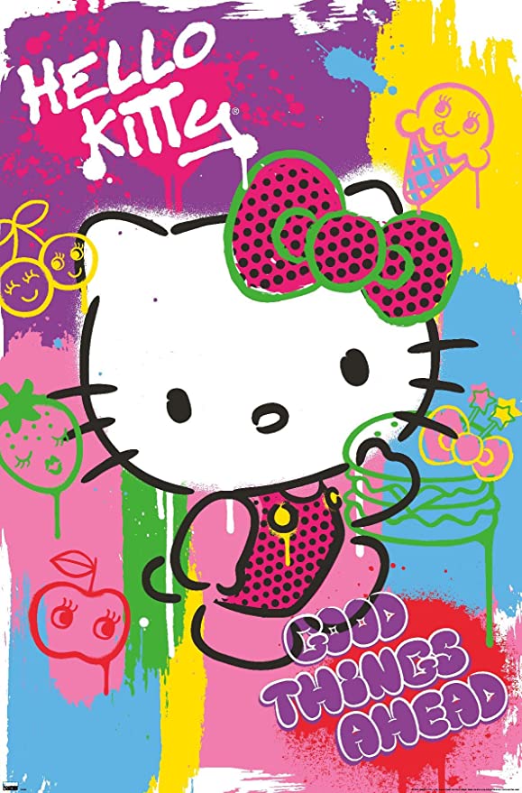 Hello Kitty Pop Art Poster - 24 x 36 inches-hotRAGS.com