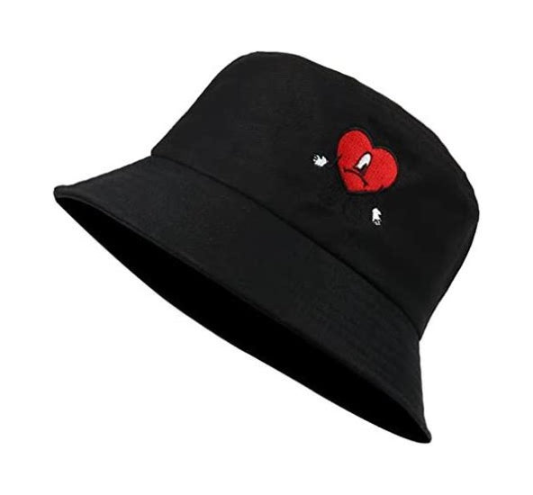 Bucket Hat - Bad Bunny - Red Heart-hotRAGS.com