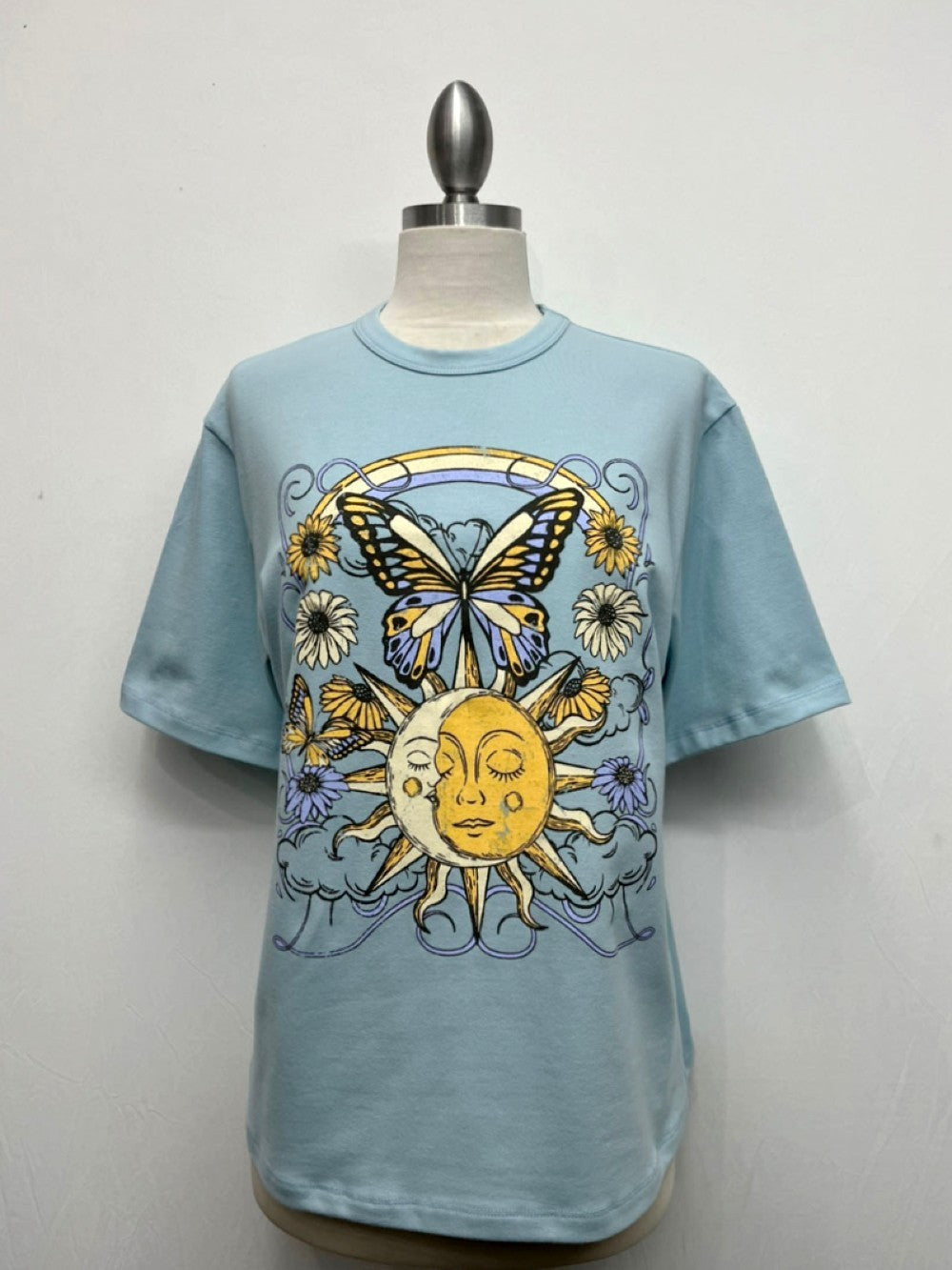 T SHIRT - Butterfly, Sun, Moon - Boxy-hotRAGS.com