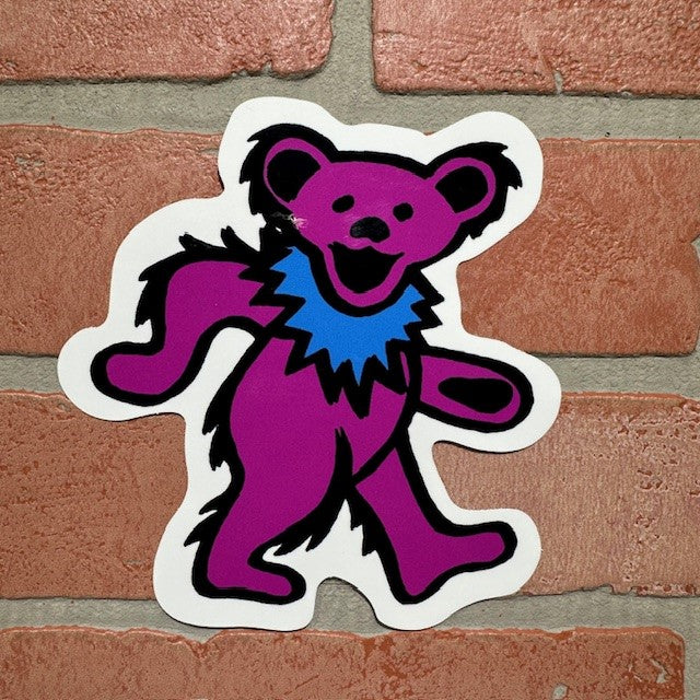 Sticker - Grateful Dead Bear - Purple-hotRAGS.com