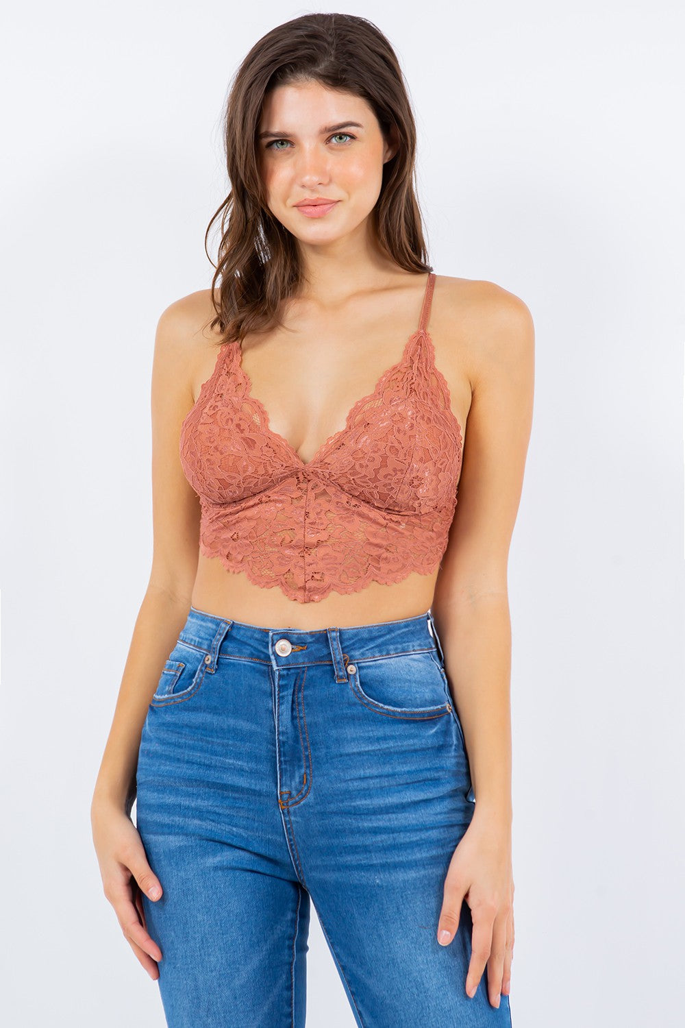 Bralette Laced Crossed Straps-hotRAGS.com