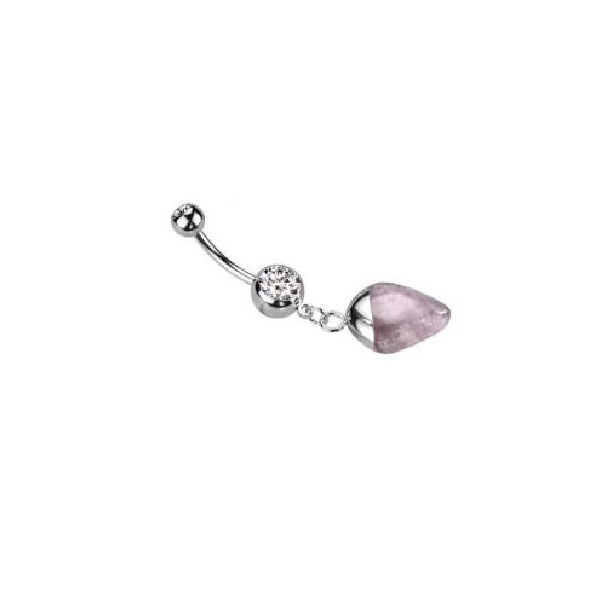 Belly Ring - Semi Precious - Amethyst-hotRAGS.com