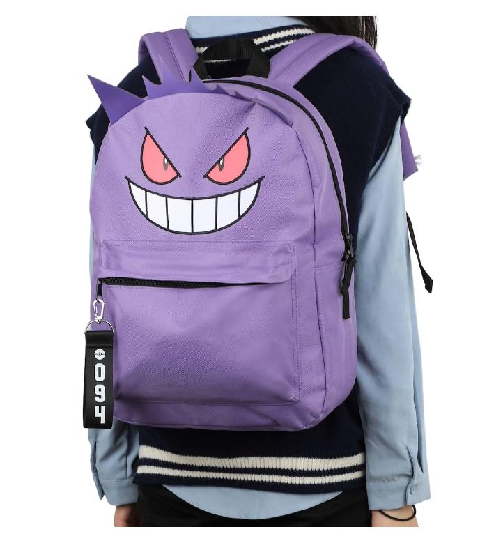 Backpack - Pokémon Gengar 3d - 16" Backpack with Chunky Webbing Strap-hotRAGS.com