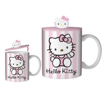 Mug - Hello Kitty Mug With Sculpted Lid-hotRAGS.com