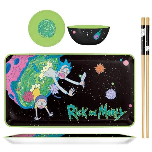 Sushi Set - Rick Morty 3pc Boxed Set-hotRAGS.com