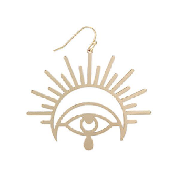 Earrings - Gold Mystic Eye-hotRAGS.com
