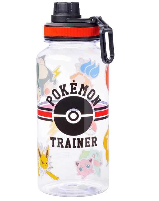 Pokemon Trainer - Twist Spout Plastic Water Bottle with Stickers, You Stick Yourself, 32 Ounces-hotRAGS.com