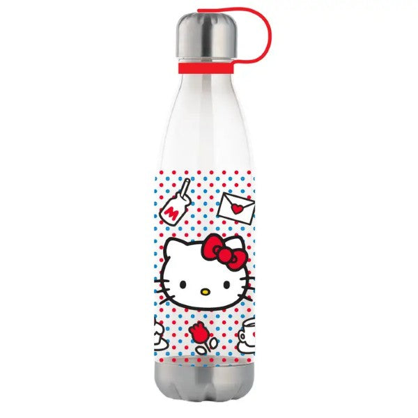 Water Bottle - Hello Kitty Red White Blue 20 Oz.-hotRAGS.com